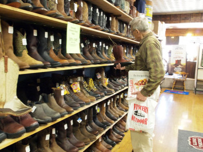 Have you ever seen so many cowboy boots in one place?