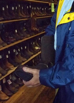 Then we check out the Frye boots...blast from the past!