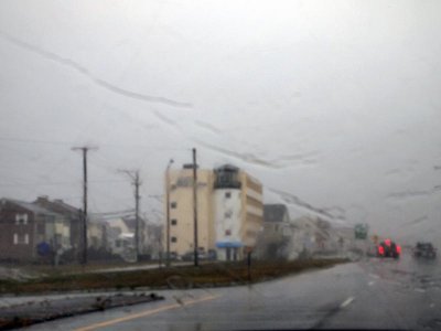 Aug. 25; We drive to NH in the pouring rain....to visit old haunts..