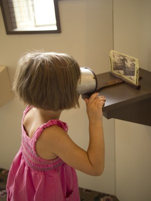 Stereoscope shows the toys of the 19th Century.