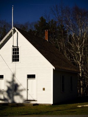 Nov. 21: This old schoolhouse is along the way in Bristol.