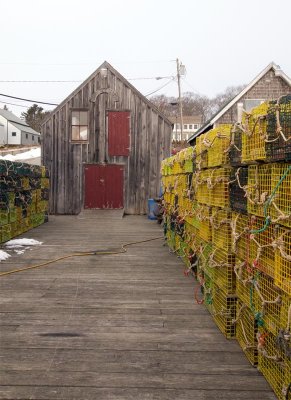 ....and traps are put away in New Harbor.