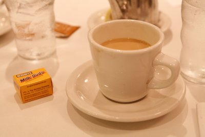 ...we grab breakfast at Mitchell's where Milk Duds are a trademark.