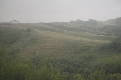 Then going through North Dakota, the topography changes from....