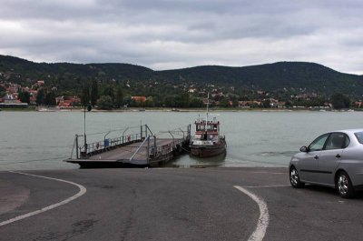ferryboat crossing Danube