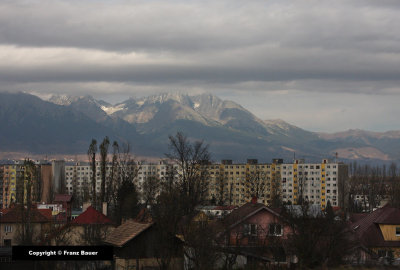 High Tatras seen from Poprad