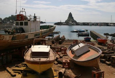 Aci Castello;time for restoration,season is coming