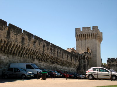 Avignon, city walls at Porte de l'Oulle