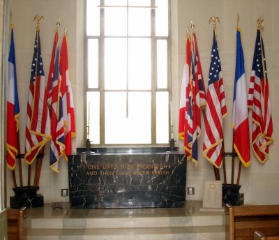 View inside the memorial