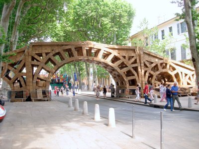 Bridge Made From Boxes