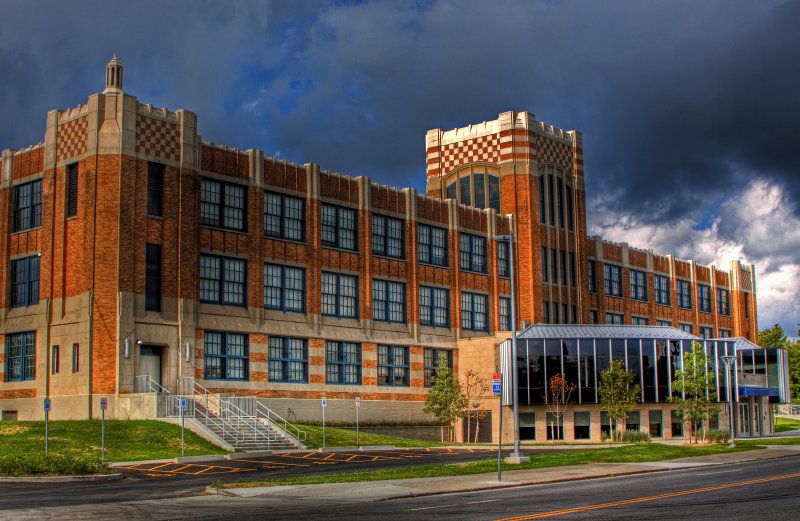Burgard High School From West to East