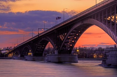 Peace Bridge Sunset