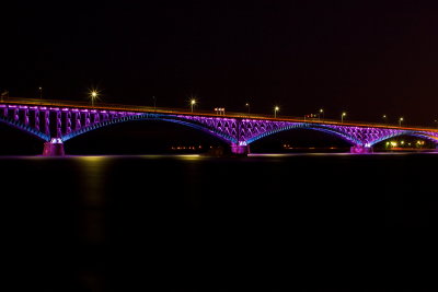 Peace Bridge Looking East To West