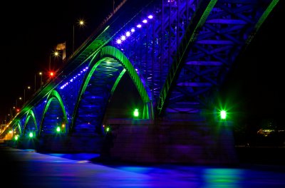 Peace Bridge At Night 3