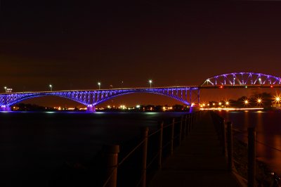The Peace Bridge Looking West to East