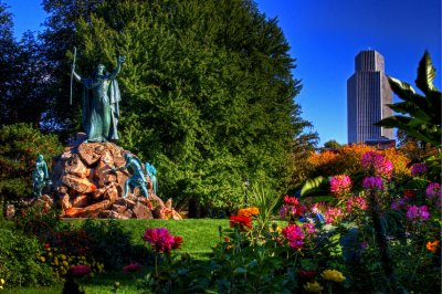 King's Fountain In Washington Park, Albany, NY