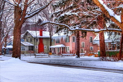 Winter On Linden Ave, East Aurora NY