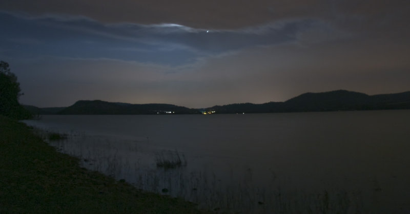 Moon Light at Lake Salagou