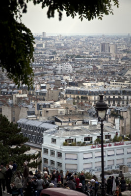 This is the kind of  view you get from Montmartre over Paris