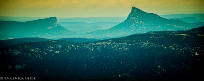 Mont Saint Baudile, view on Pic Saint Loup