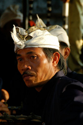 Gamelan player, Bali