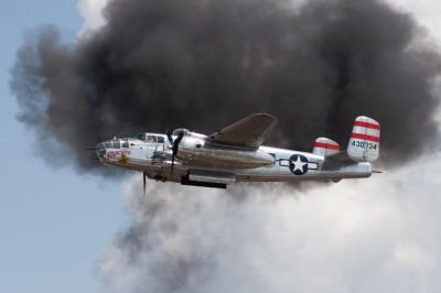 Panchito B25 after simulated Bomb Explosion