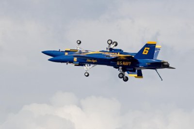 Blue Angels One Up, One Upside Down