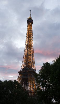 Eiffel Tower - Lights just came on