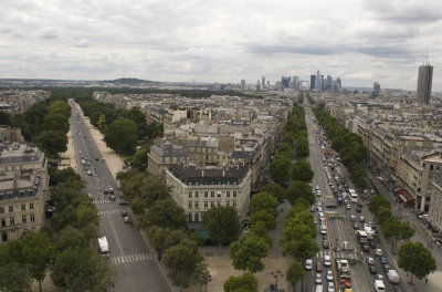 View from Arc de Triomphe - Ave des Champs Elysees