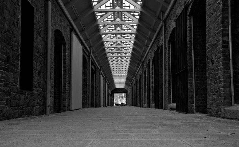 Liberty Wharf building behind the new bus station