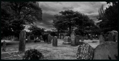 The old graveyard at the top of Old St.Johns Road