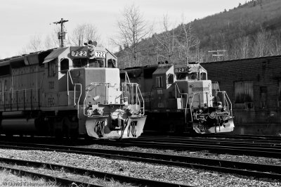 SD40's at Brattleboro, Vt.