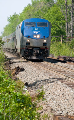 Amtrak 55 at Longmeadow, Ma.