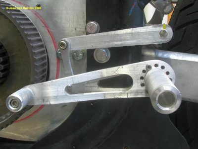 0758 Milled rear set brake pedal