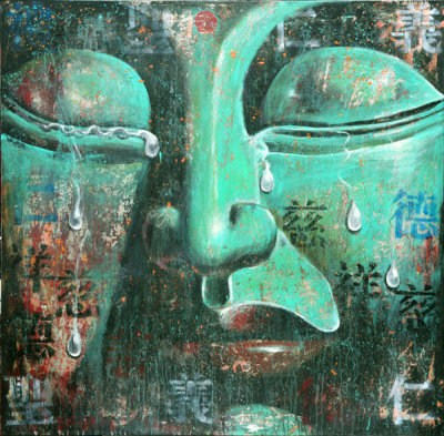bouddha turquoise en larme N51 / 2008