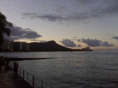 Diamond Head from our hotel