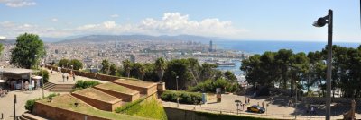 A view of Barcelona from The Castle 