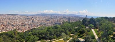 View of Barcelona from Mt Juic