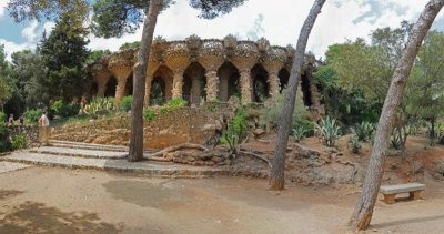 Parc Guell, Gaudi structure