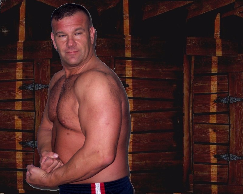 old cabin manly stud guy musclemen