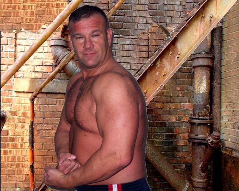 speedos wrestler wearing gym shorts musclebear