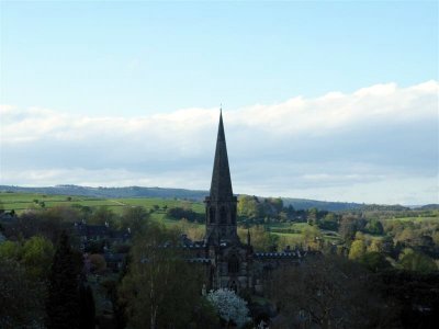 All Saints Church Bakewell, from Butts Road