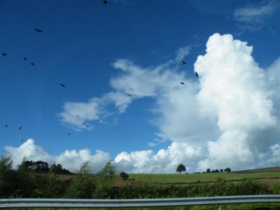 Clouds from the motorway
