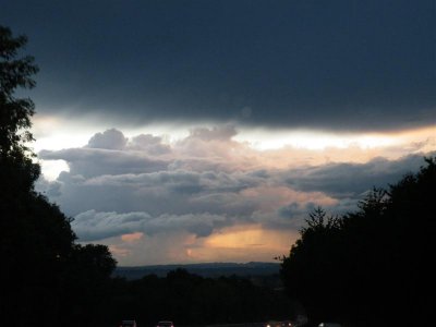 Clouds from the motorway