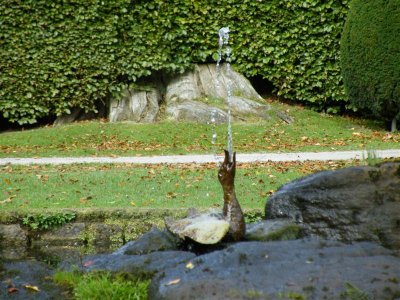 Duck fountain in the Ring Pond