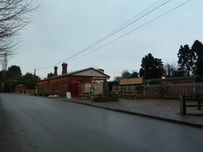 Toddington Station by dusk