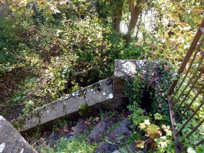 Steep steps down to the river - not our route, thankfully!