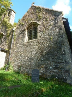 A fairly recent burial at Llandyfeisant Churchyard