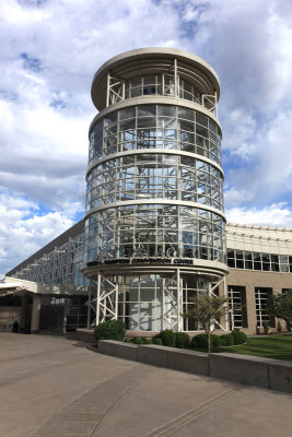 Side entrance to the convention building.