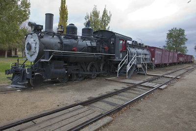 ENGINE #9 AND FREIGHT CARS